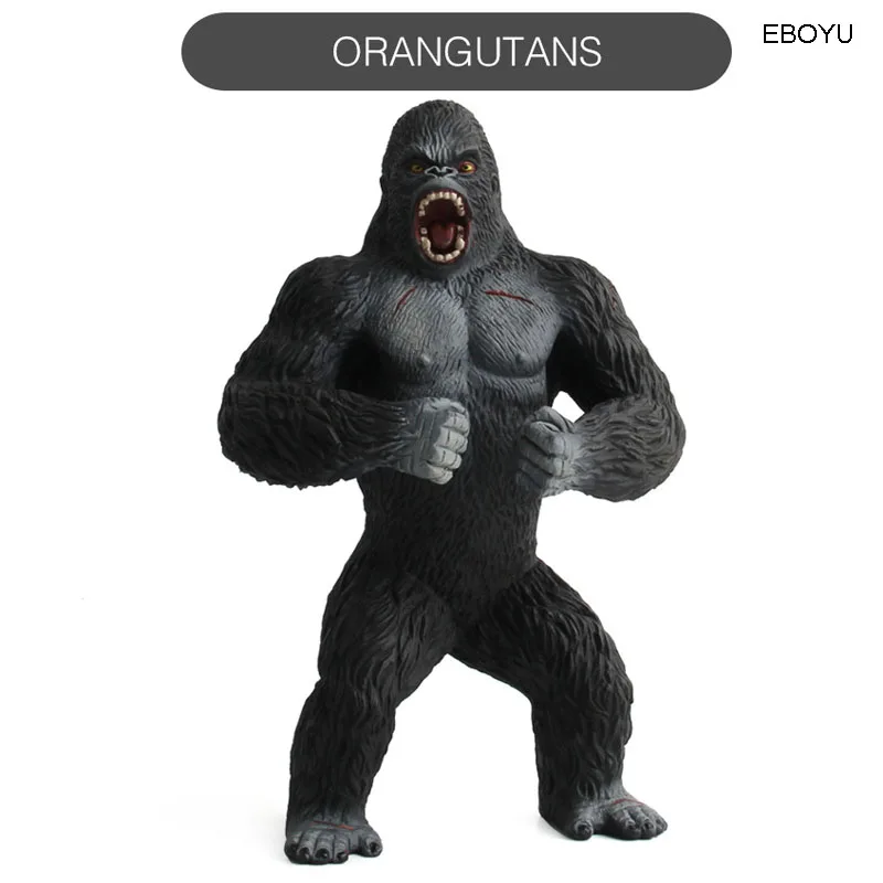 eboyu 7 5 gorilla maymun oyuncak figuru gercekci tasarim orangutan heykelcik inanilmaz detay el boyali buyuk boy sempanze modeli magic brain magic stampmagic chopper aliexpress