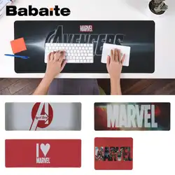 Babaite Marvel логотип индивидуальные коврики для мышки ноутбук коврик для мышки в стиле аниме большой локедж коврик для мыши ПК компьютерный