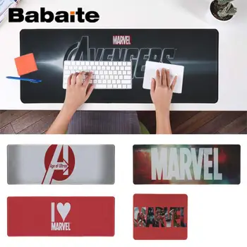 

Babaite Marvel Logo Customized MousePads Computer Laptop Anime Mouse Mat Large Lockedge Mouse pad PC Computer mat