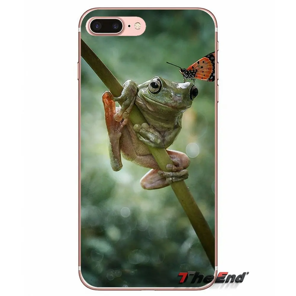 Силиконовый чехол для Samsung Galaxy S3 S4 S5 MINI S6 S7 edge S8 Plus Note 2 3 4 5 Grand Core Prime Frogs A rainbow frog