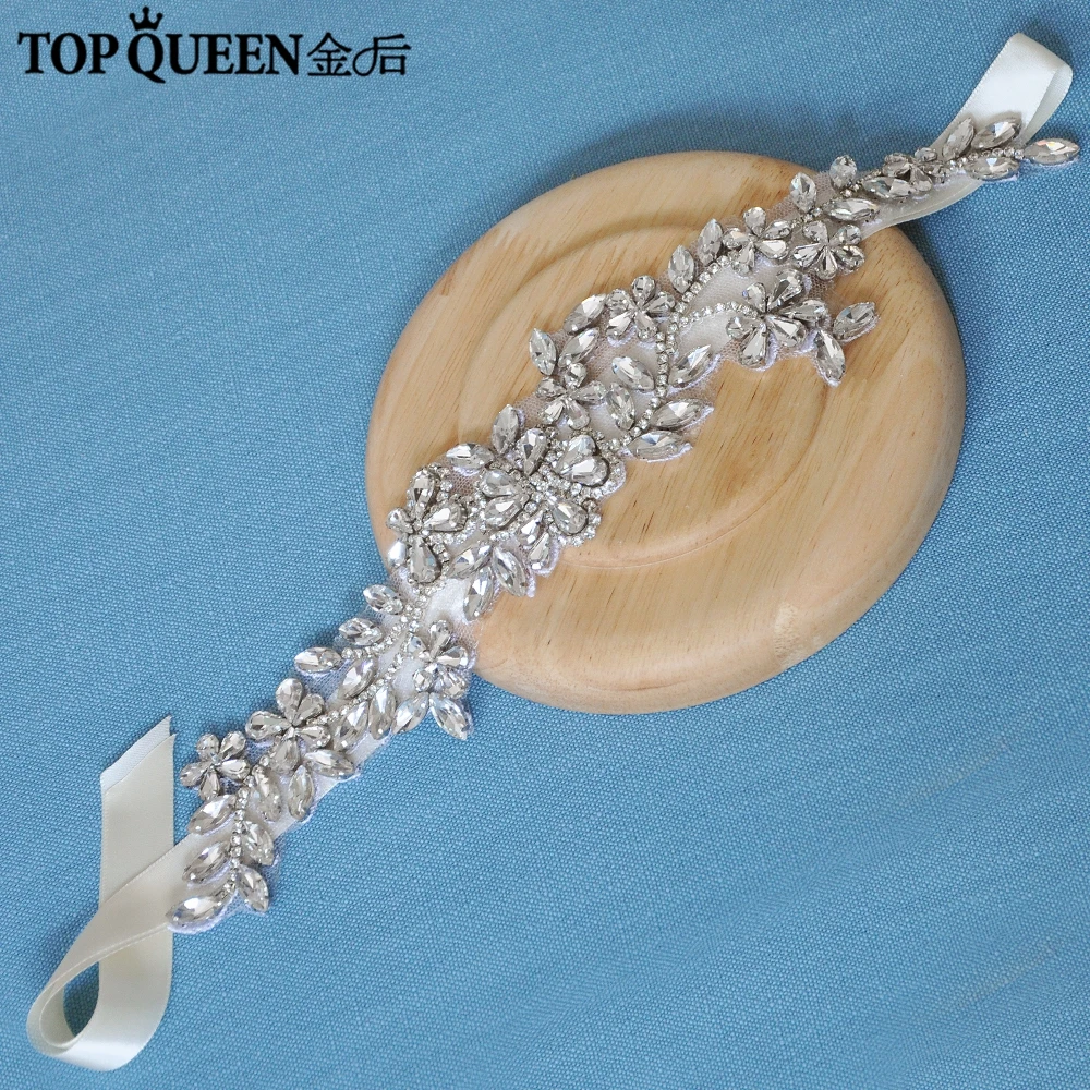 TOPQUEEN H283 классические свадебные группа прическа с горный хрусталь и Бриллиантовая лента для волос невесты высокое качество аксессуары для