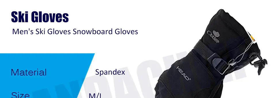 Новые мужские лыжные перчатки Сноуборд перчатки Снегоход Мотоцикл езда зимние перчатки ветрозащитные водонепроницаемые унисекс Зимние перчатки