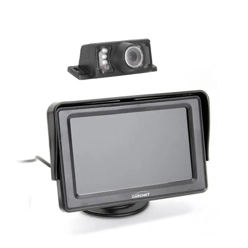 4.3 TFT LCD Display Car Rear View Monitor IR Reverse Backup 7 LED Night Version Camera