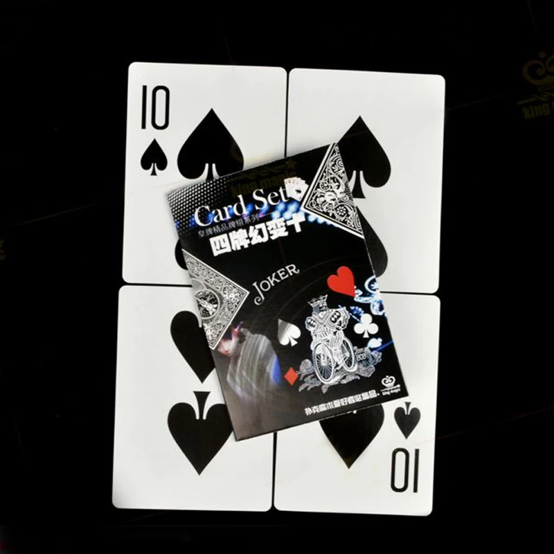 

1 Set Bigger Spade 10 Cards Magic Tricks Magician Trick Props Toys Close up Street Magic Card Gimmick