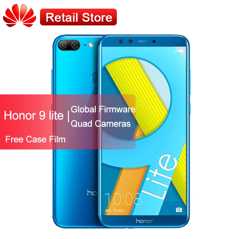 

Global Version Honor 9 Lite 4G Mobile Phone 5.65" Octa Core Kirin 659 Android 8.0 Dual Cameras Fingerprint 3000mAh Phone