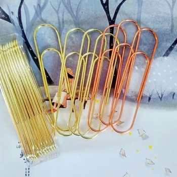 

24 pcs large size 10cm metal paperclips 100mm clip bookmark factory direct supply the lowest price