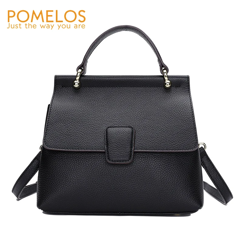 

POMELOS Brand Women Bag Genuine Leather 2019 Fashion Ladies Hand Bags Shell Shoulder Bag Crossbody High Quality Women Handbags