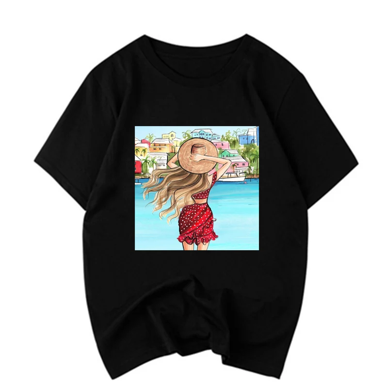 Camiseta vogue футболка для женщин 90s эстетические сексуальные женские уход за кожей