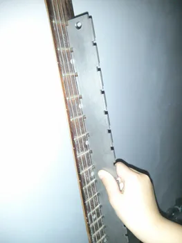 

fretboard Notched Straightedge for fretboard evaluating guitar repair tool