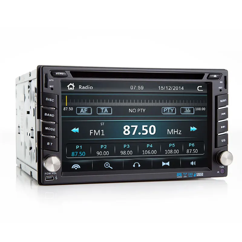 Discount 2 Din Car Multimedia Video DVD Player  GPS Navigation Radio For Nissan Qashqai x-trail almera note juke  StereoAudio 3