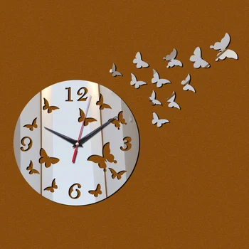 

new sale time-limited real quartz wall clocks coffee diy clock fashion acrylic combination of watch esrushed American Style