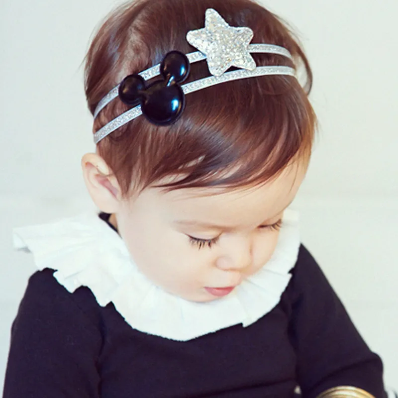 

new festival headbands hair clip hair accessories headband clips star Mickey newborn headwear girls headbands fascinator