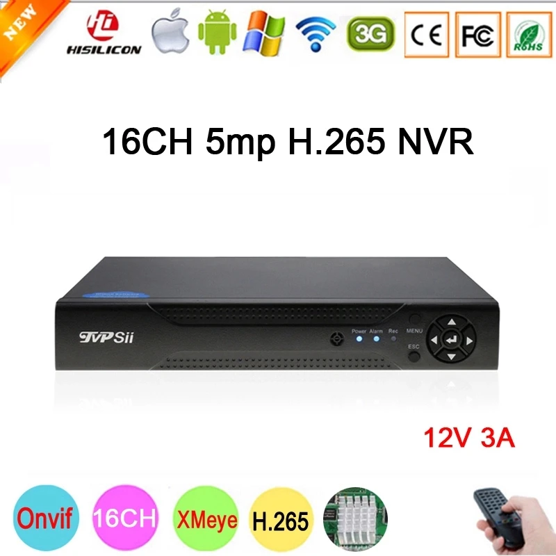 5mp/4mp/1080 P/960 P/720 P IP Камера Hi3536D XMeye 1CH RCA аудио H.265 5mp 16CH 4MP 8CH Onvif IP видеорегистратор Регистраторы Бесплатная доставка