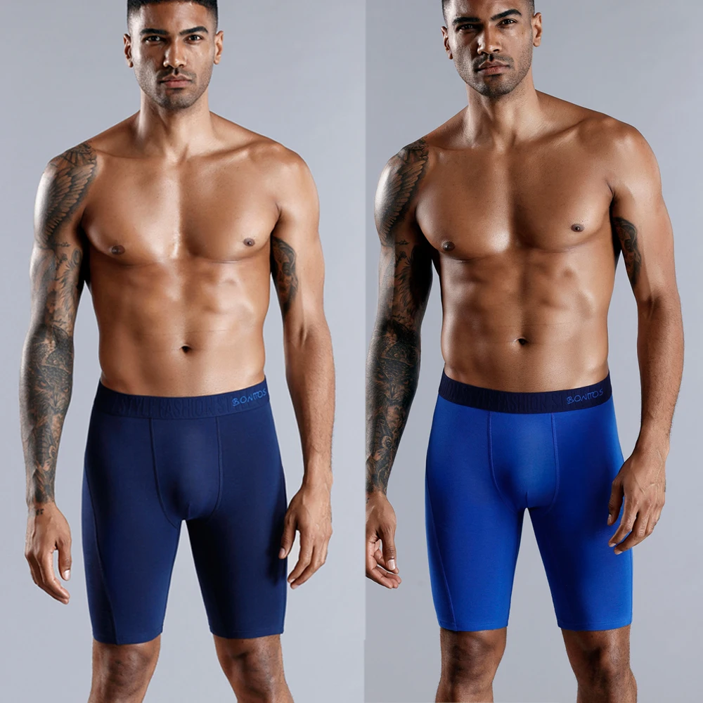 Men Boxer Underwear Long Men Boxer Underwear Men Underware Boxer Shorts Mens Cotton Long Leg Boxers Underpants for Brand Quality Sexy Pouch Panties