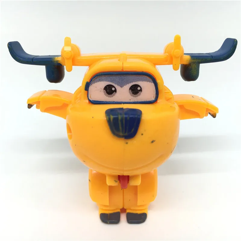8pc/lot Super Wings Mini Airplane ABS Robot toys Action Figures Super Wing Animation Children Kids Gift In stock