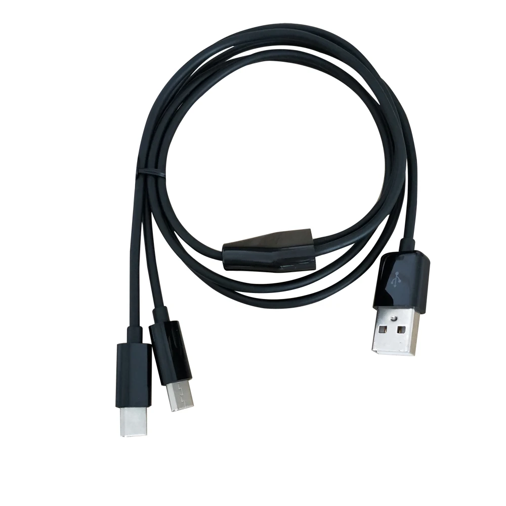 

1meter 3ft 2 in 1 USB type C charger cable power 2 type c devices at once