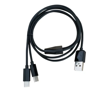 

1meter 3ft 2 in 1 USB type C charger cable power 2 type c devices at once