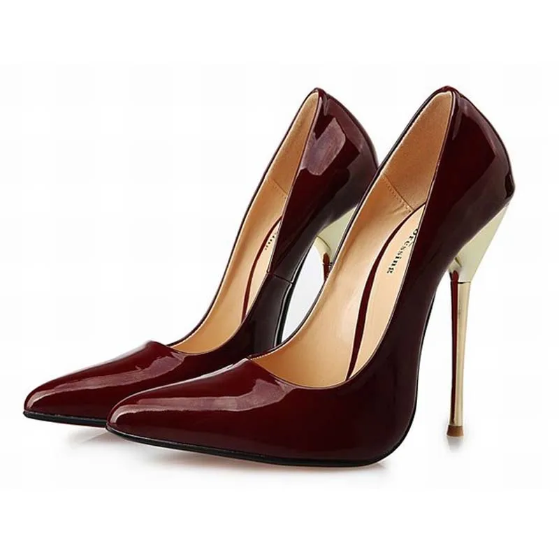 patent leather 2016 hot fashion sexy pointed toe high heels font b women b font party