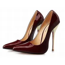 patent leather 2016 hot fashion sexy pointed toe high heels font b women b font party