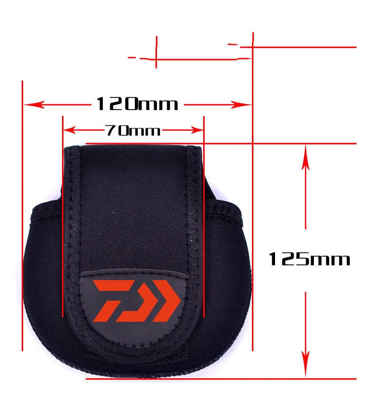 DAIWA Baitcasting Fishing Reels Cover Protective Case Bait Casting Reel Wheel Pouch Lure Rock Fishing Gear Bags