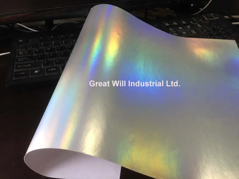 

Best Quality Holographic Chrome Vinyl Wrap Film Matte Silver For Car Wrap Covering Sticker Chrome Holographic 1.52*20m/Roll