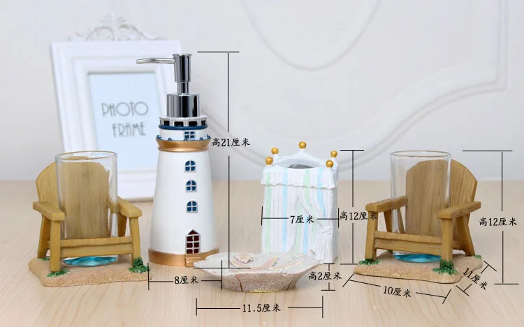 Модный набор для ванной из полимера из пяти штук, набор туалетных принадлежностей для ванной, держатель для зубной щетки, подарок на день рождения, свадьбу