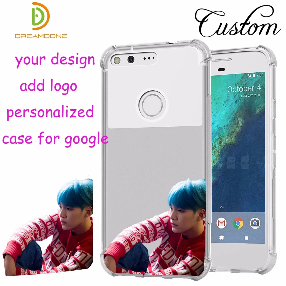 

For google nexus 5 5x 6 6p 7 I II 9 Pixel 2 XL transparent silicone soft phone case cover shell custom design personalized DIY