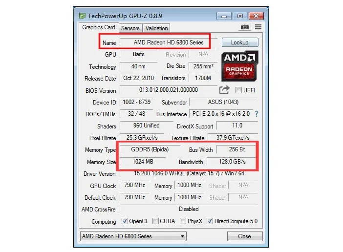 ASUS, оригинальная видеокарта HD6850, 1 ГБ, 256Bit, GDDR5, видеокарты для ATI Radeon HD 6850, б/у, VGA карты, HDMI, DVI, распродажа