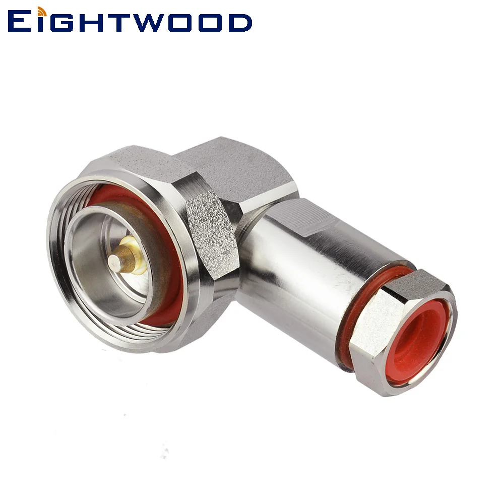 Eightwood 7/16 Din штекер RF коаксиальный разъем адаптер прямоугольный для гофрированной