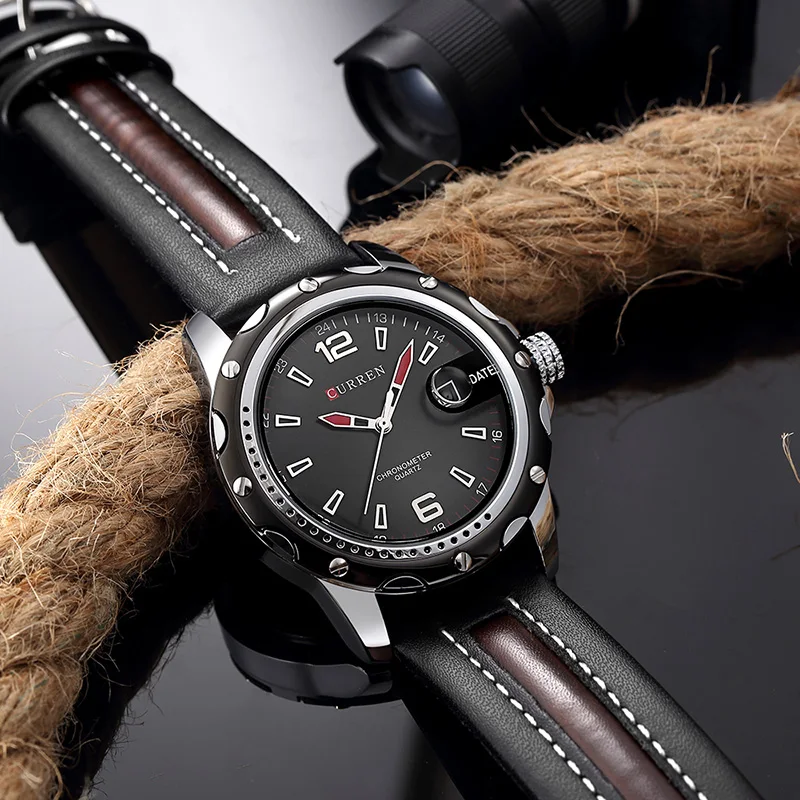 

2018 NEW curren watches men Top Brand fashion watch quartz watch male relogio masculino men Army sports Analog Casual 8104
