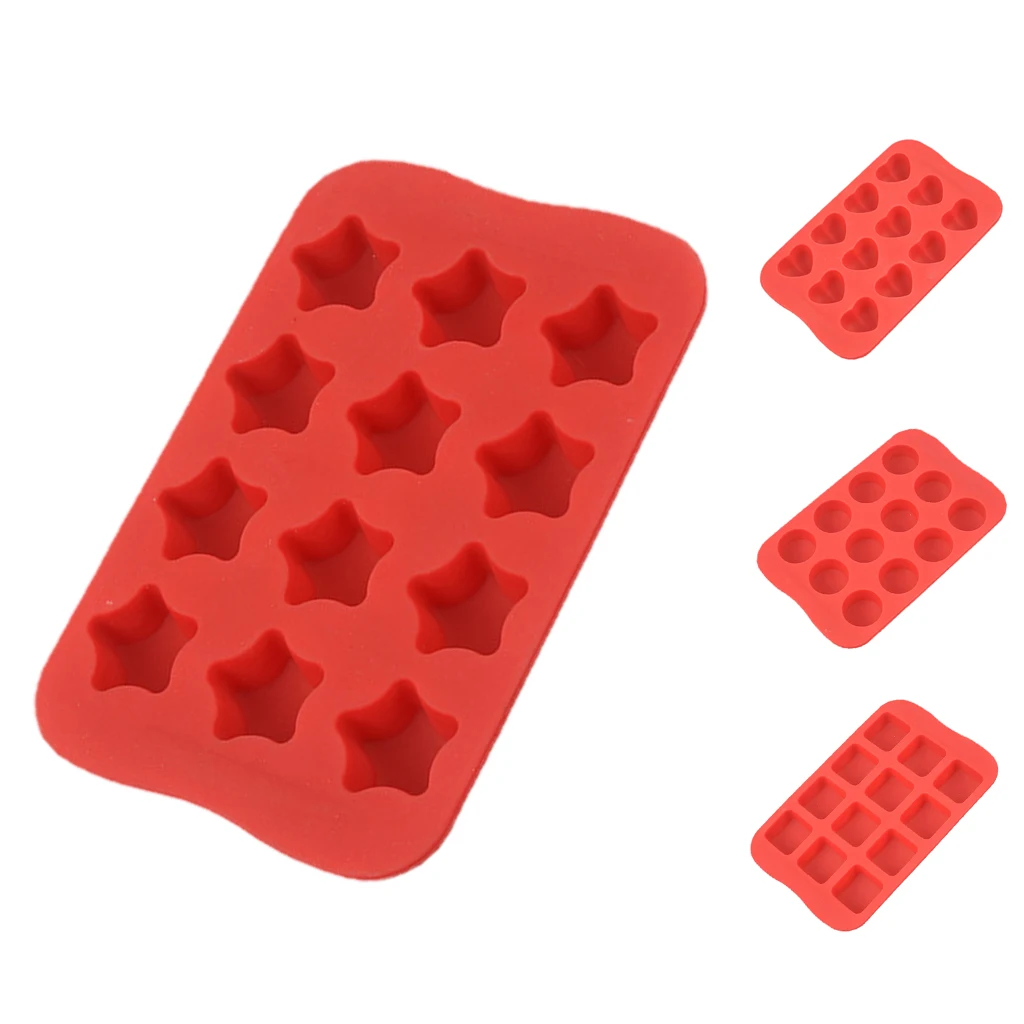 Silicone Fondant Mold Cake Decorating Chocolate Sugarcraft Bake Mould Star for Kitchen Dining Wedding Party Favor Decor Supplies