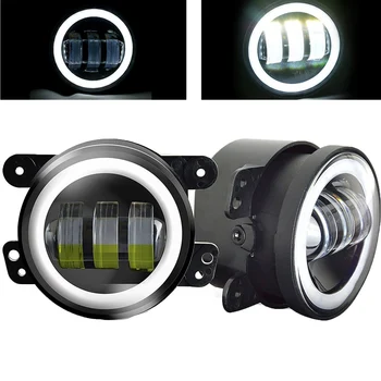 

2PCS/Pair 4 Inch 30W LED Fog Light For Jeep Wrangler JK 07~14 High Power LED Fog Lamp Auto DRL Lighting Led Headlamp