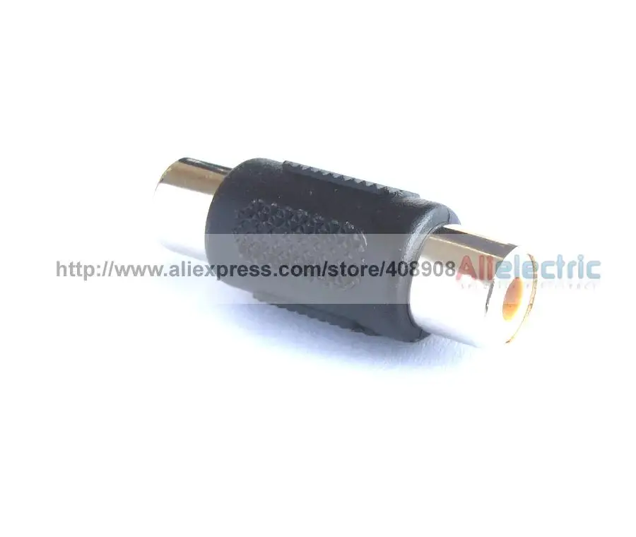 

100pc RCA Female to Female Plug Speaker Cables Adapters