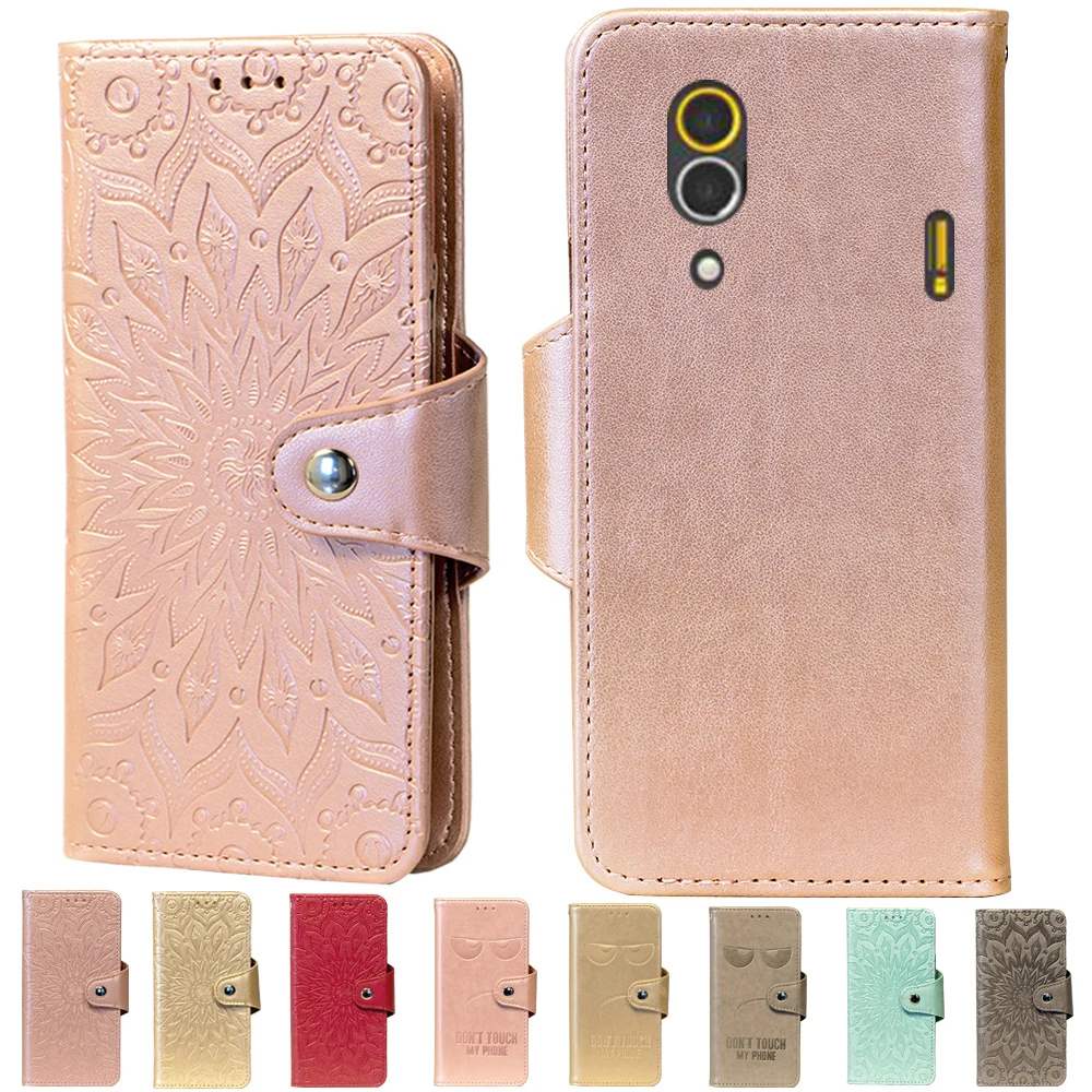 

Phone Cover For cat s60 Cover Embossing Stand Flip PU Leather wallet Case Cover For caterpillar phone s60 case