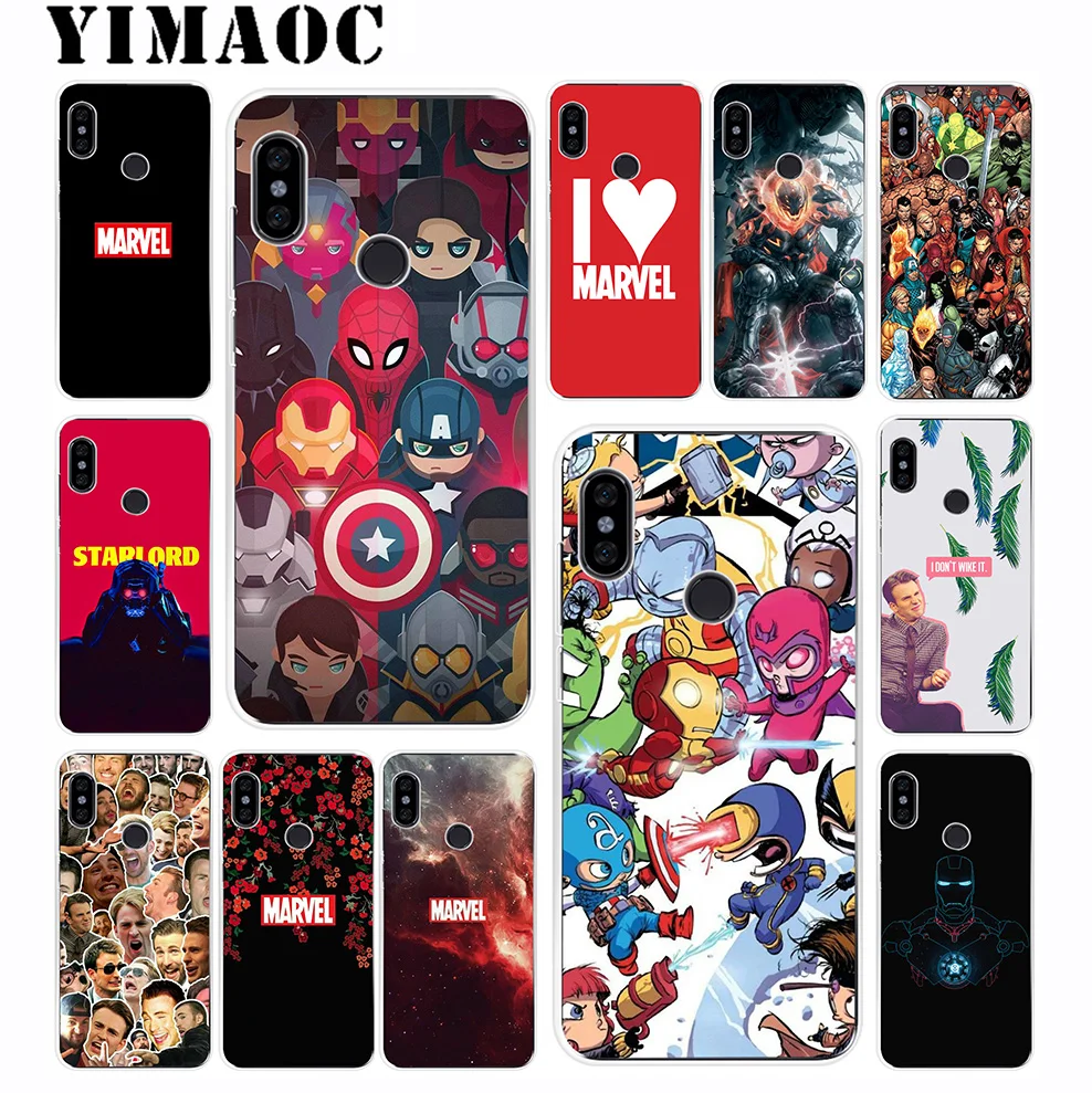 YIMAOC Marvel Iron Superheroes Soft Silicone Case for Xiaomi Mi 9 8 SE 6 6X 5X Mix 2S A2 Lite MiA1 POCOPHONE F1 MAX 3 |