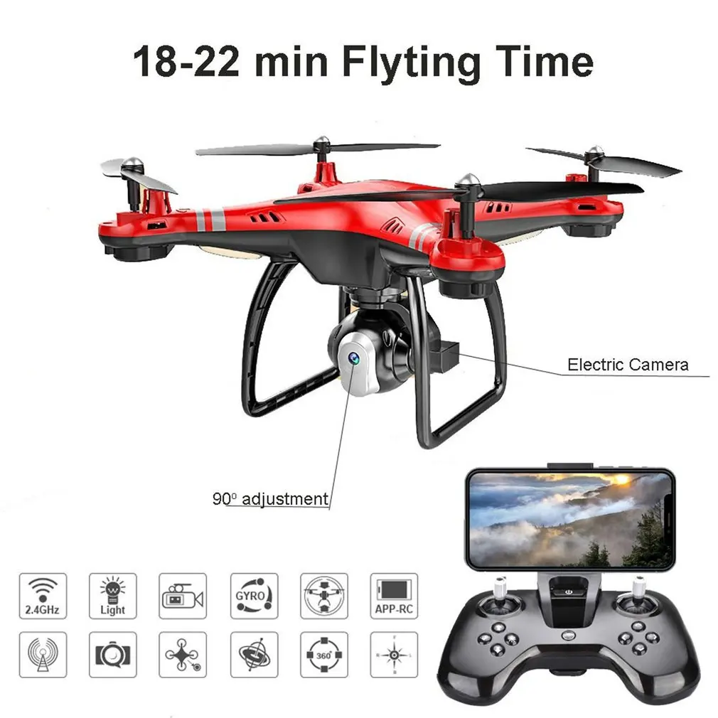 

X8 RC Drone with HD 3MP Camera Altitude Hold One Key Return/Landing/Take Off Headless Mode 2.4G RC Quadcopter Drone