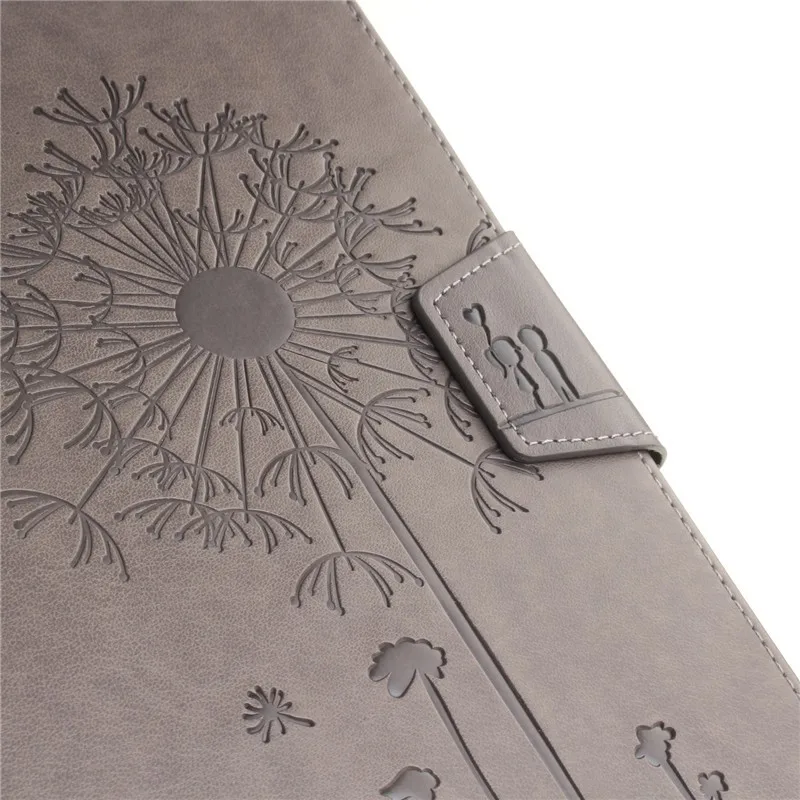 Tablet Cover For Apple Ipad Air 2 Case Magnet Stand Wallet Flip Embossing Lovers Dandelion Luxury Retro Card Holder For IPad 6 (30)
