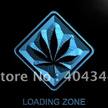 LK050-лист конопли загрузки зоны высокой жизни Бар знак света