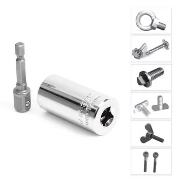 

Universal Ratchet Socket 7-19mm Power Drill Adapter Spanner Grip Repair Kit Ratchet wrench Multi Function Car Hand Tools