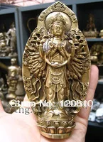 

00364 Thousand hand kwanyin boddhisattva Buddha bronze good luck statue