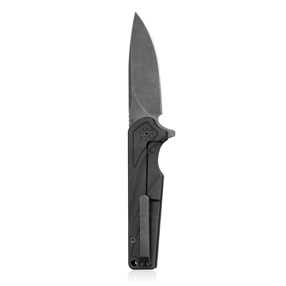 Складной тактический нож KUBEY KU232TI, ручка из титанового сплава и лезвие D2, повседневный карманный нож для переноски