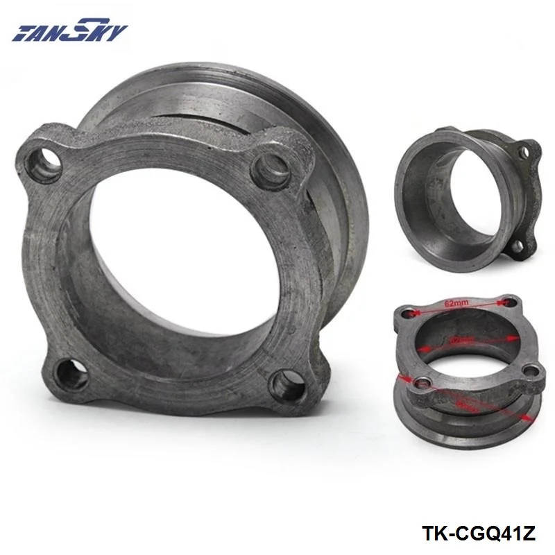 2.5" to 3" V Band Turbo Downpipe Exhaust Flange Adapter 4 Bolts