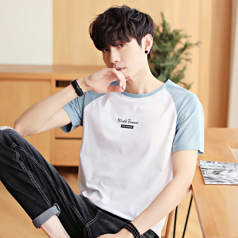 Cotton Soft Men T shirts In Summer Casual Loose Tee Couple Sweet Shirt