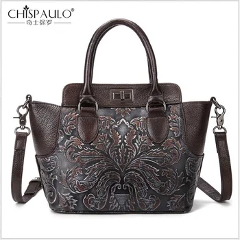 

New Vintage Wipe Color Cow Leather Shoulder Bag Luxury handbags Women Bags Designer Embossed Leather Trapeze Bag Totes Bag Women