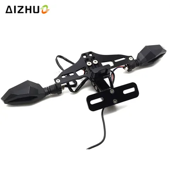 

Motorcycle Registration License Plate Holder LED Turn Signal Lights FOR Suzuki GSX-R GSXR 600 750 1000 2005 2006 2007 2008-2017