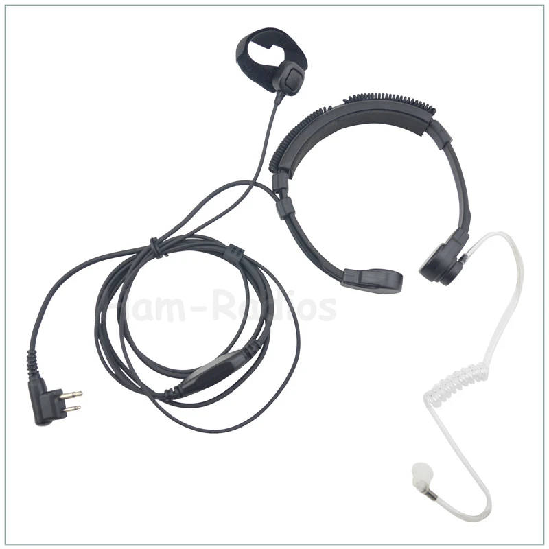 2 PIN Stretch EARPIECE Throat Mic for Motorola GP88 GP300 GP2000 P040 PRO1150 CLS1110 XTN500 EP450 EP350