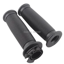 Черный 7/" 22 мм ручки для мотоцикла рукоятка управления дроссельной заслонкой на руле Кафе Racer поплавок на заказ