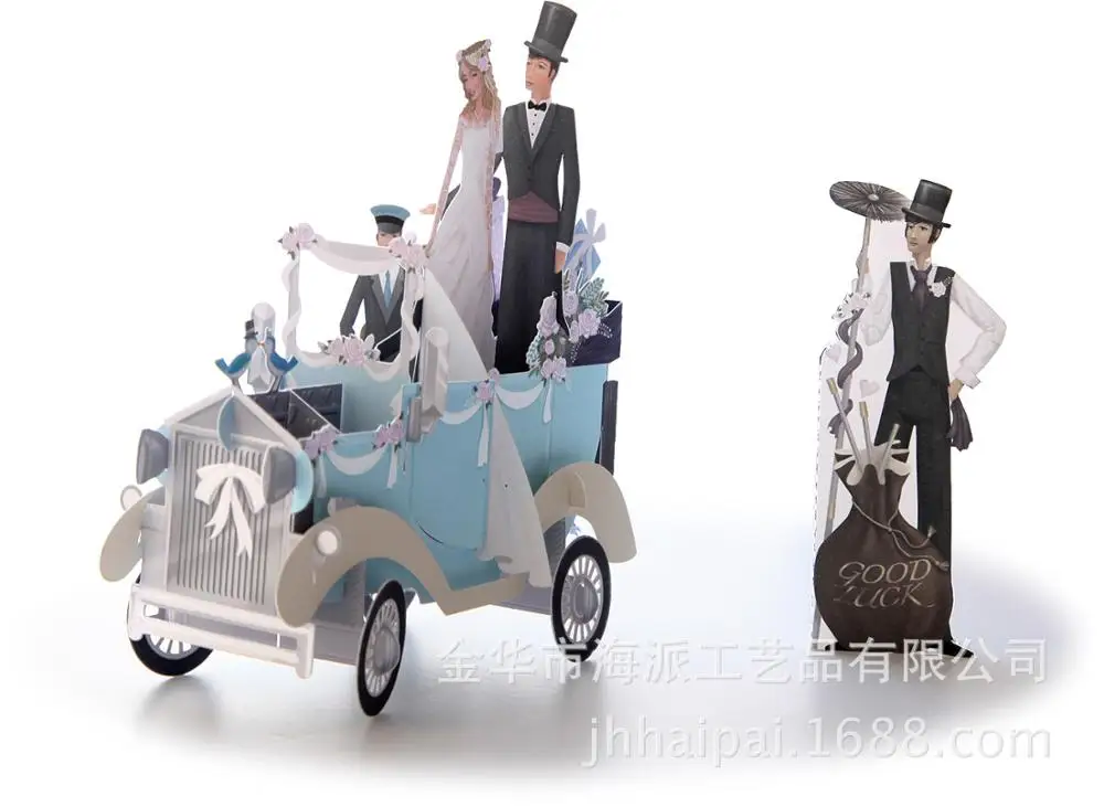  Manufacturers selling exquisite three-dimensional Creative Wedding Cards wedding invitation invitat - 32700619798