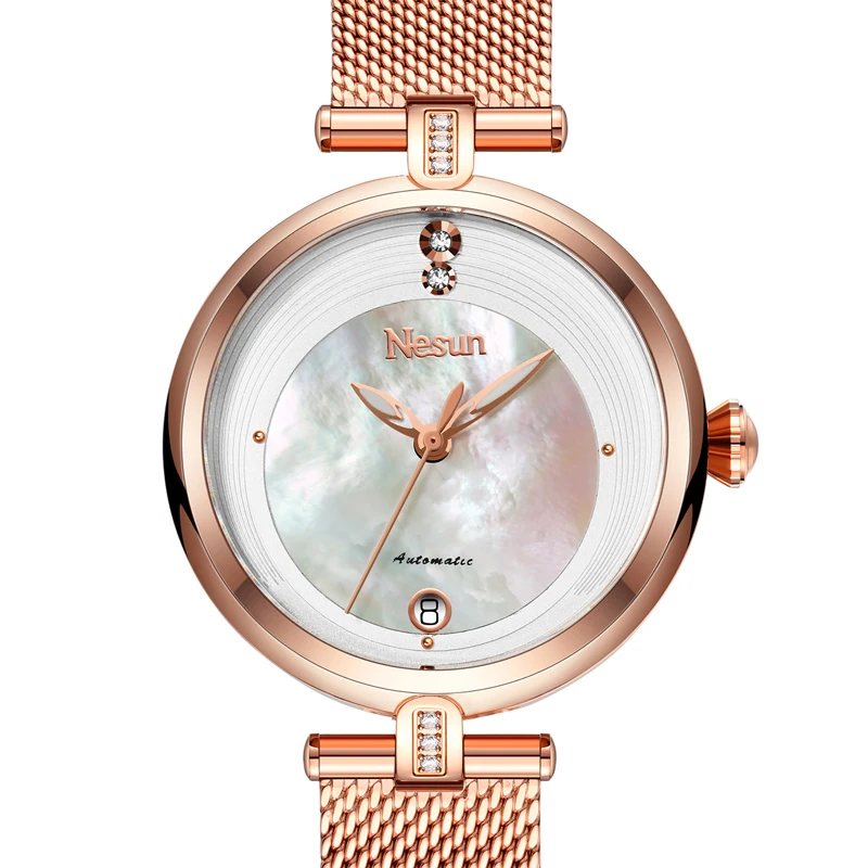 Switzerland Luxury Brand NESUN Japan Automatic Mechanical Women's