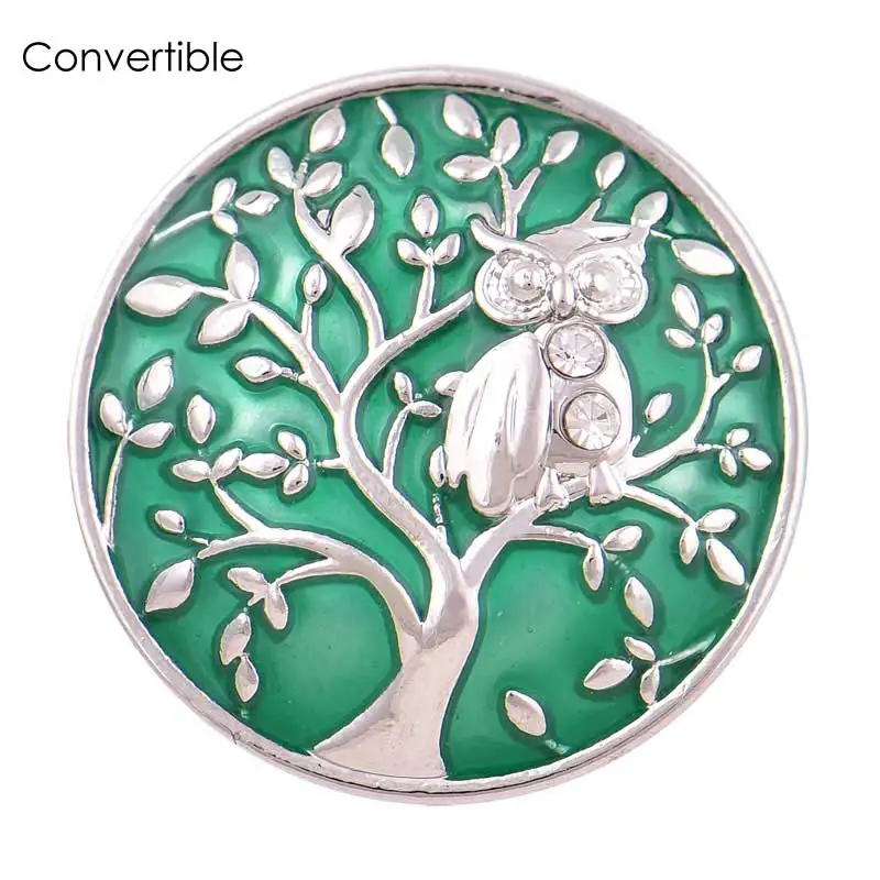 

Rivca inserts convertible magnetic brooch antique life tree owl Scarf Clip Vintage Muslim Brooch magnetic pin accessory brooch